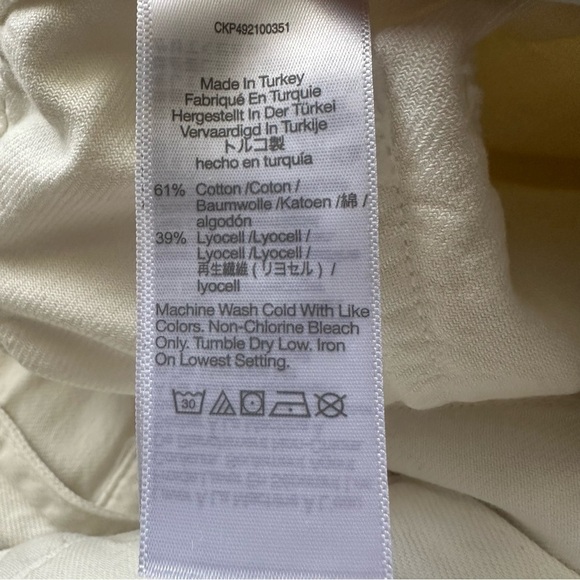 Madewell Jumpsuit Utility Coveralls Denim Cotton Blend Vintage Ivory S NWT New - Picture 9 of 13